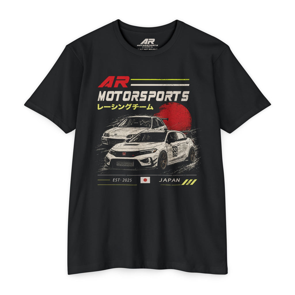 Motorsports Racing Tee — Japanese Retro Race Car Graphic