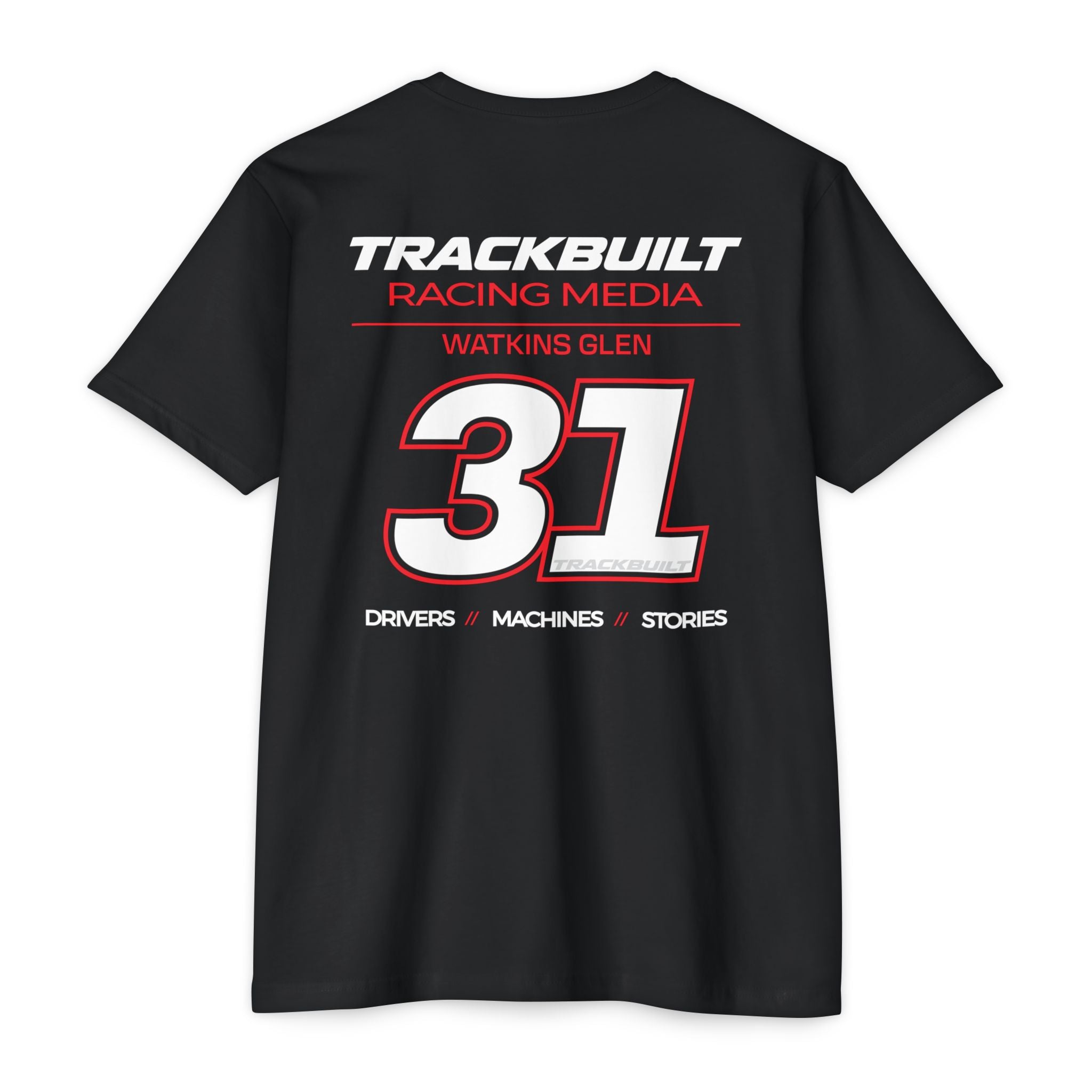 TrackBuilt Media Crew T-Shirt — Watkins Glen edition